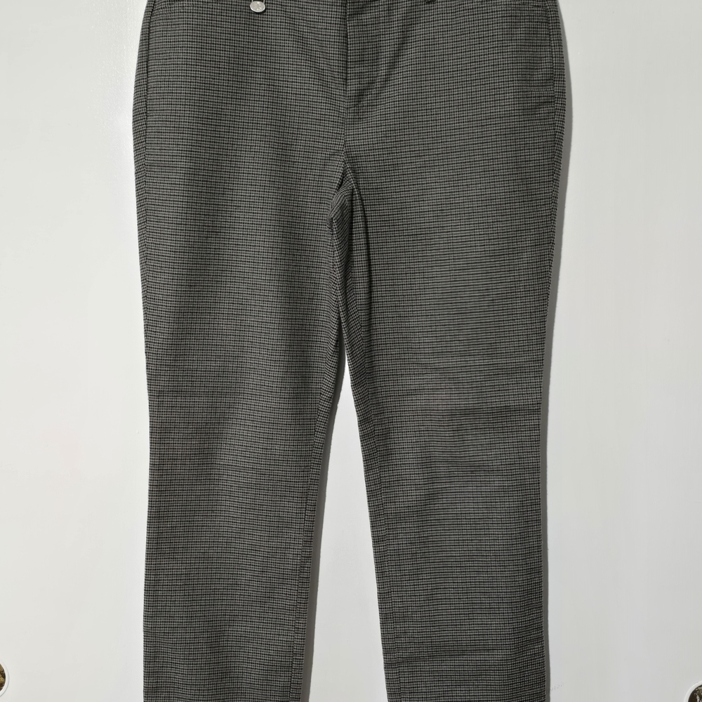 Women's Gray Check Dress Pants